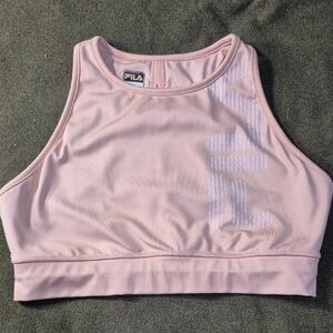Fila High Neck Racerback Sports Bra, Womens XL Authentic P